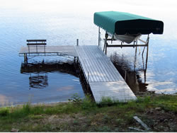 Wisconsin pier regulations require all pier owners to review their dock size in compliance with the new 2008 law. - Click to enlarge.