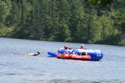 A wonderful afternoon of quality family time on the Moen Lake Chain - Click to enlarge.